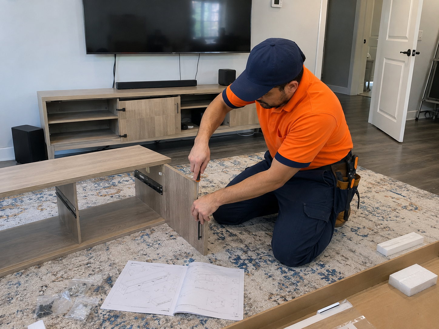 TV Console Assembly